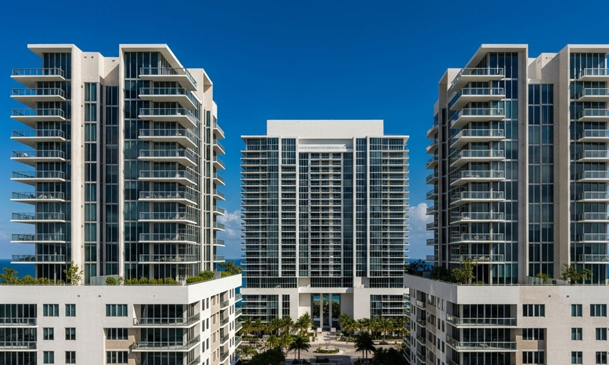 luxury high-rise condominiums in Sunny Isles, Miami